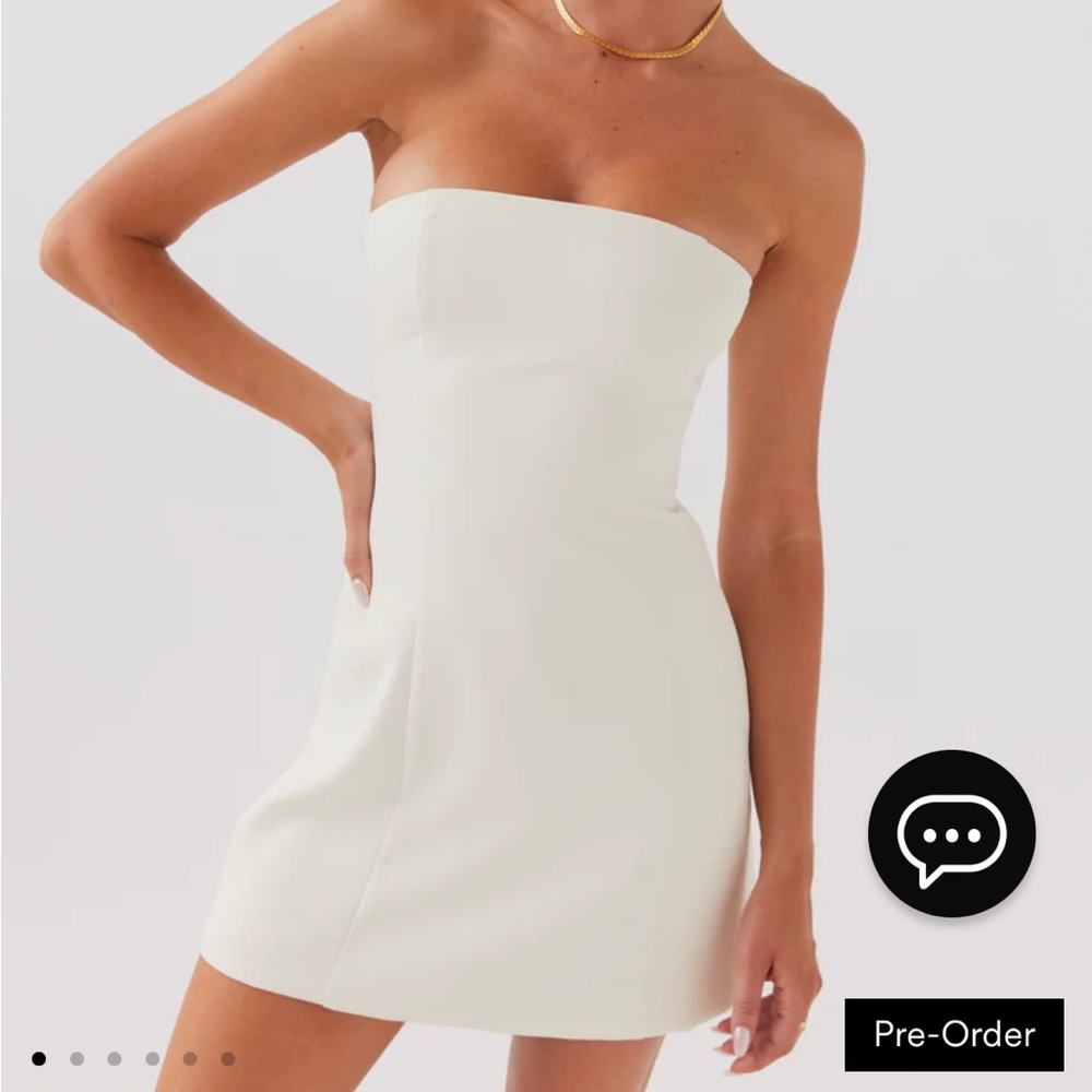 PEPPERMAYO AYANNA STRAPLESS MINI DRESS